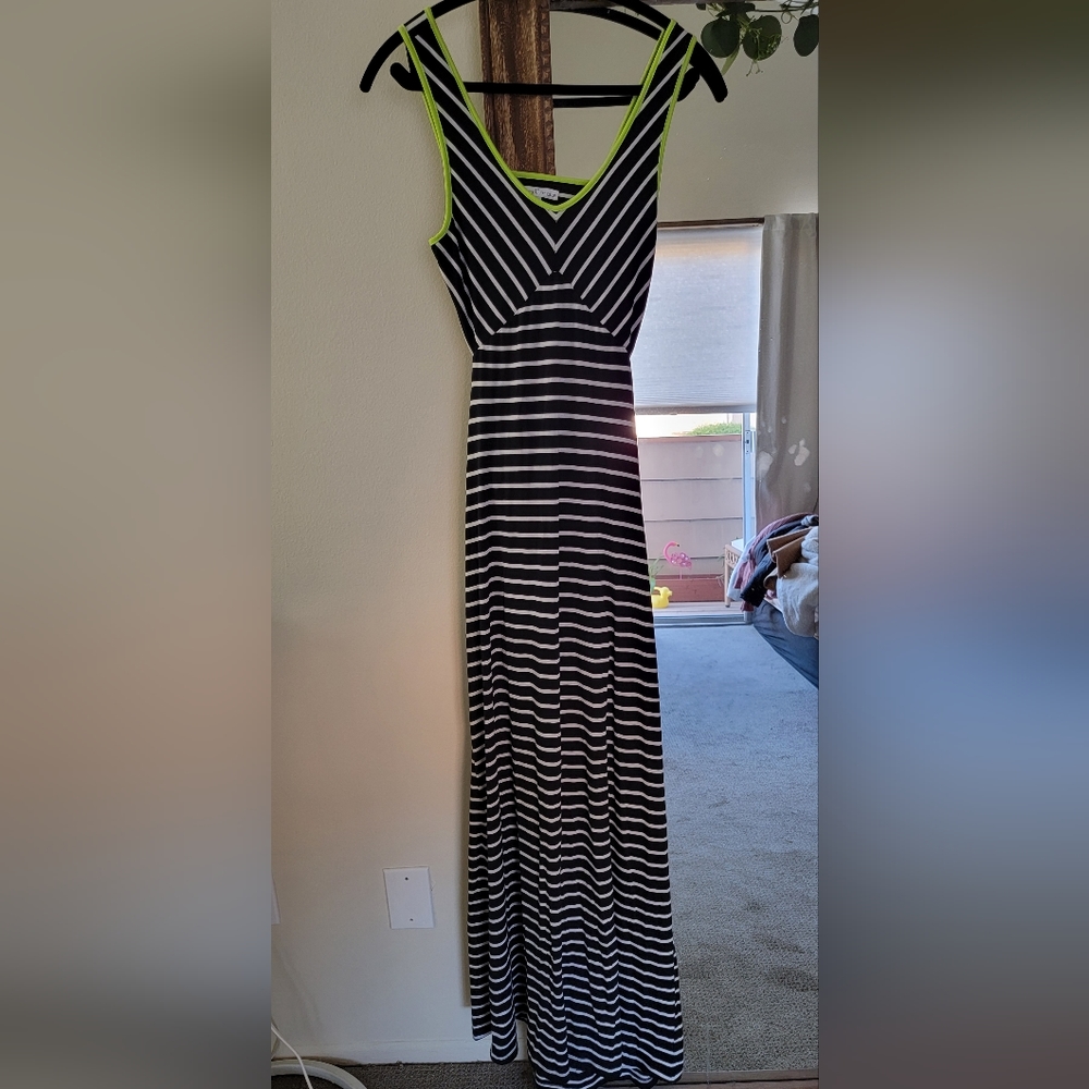 Moa Moa Stripe Open Back Dress